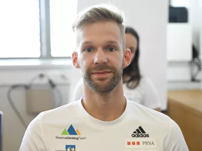 Anže Peharc - 28.07.2023 – Planinska zveza Slovenije (PZS) - članska reprezentanca v športnem plezanju pred svetovnim prvenstvom v Švici – športni plezalci //FOTO: Nik Erik Neubauer