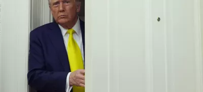 President Donald Trump arrives at a swearing in ceremony for Dr. Mehmet Oz to be Administrator of the Centers for Medicare and Medicaid Services, in the Oval Office of the White House, Friday, April 18, 2025, in Washington. (AP Photo/Alex Brandon)