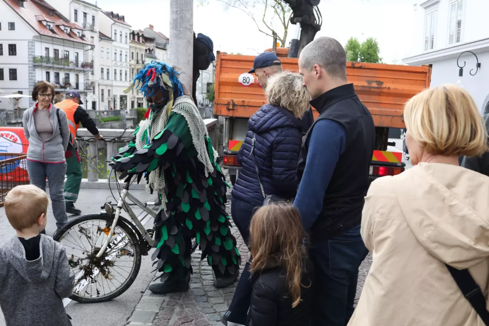 Povodni mož 19.04.2025. Tradicionalno čiščenje Ljubljanice. Foto: Bojan Velikonja 