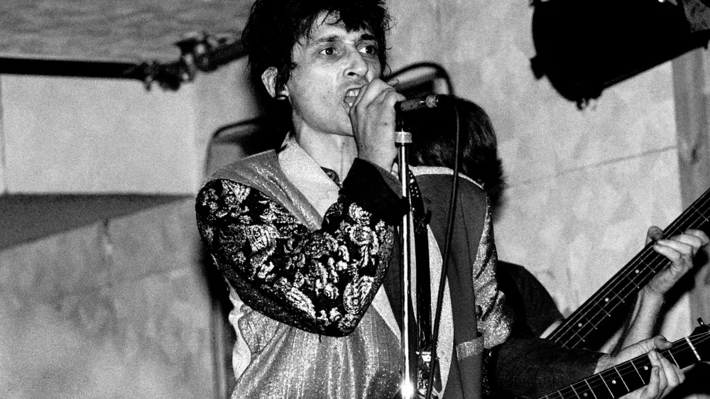 Johnny Thunders performs at the Huey's, Chicago, Illinois, August 10, 1979. (Photo by Paul Natkin/Getty Images)