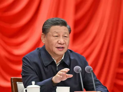 2HFKAN2 XI JINPING General Secretary of the Chinese Communist Party on 11 January 2022. Photo:Li Xueren/Xinhua.