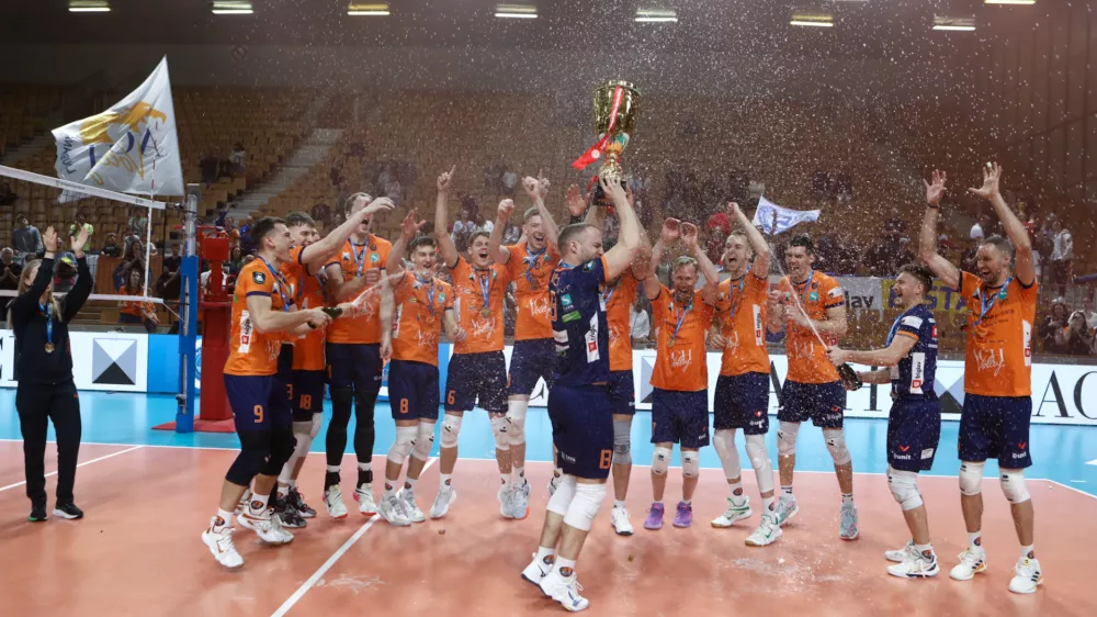 22.4.2025 - odbojka - ACH Volley - Alpacem Kanal v finalu državnega prvenstva za moškeFoto: Luka Cjuha