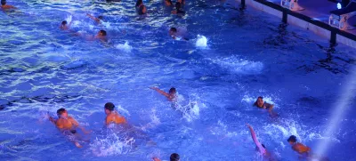 18.03.2025. Bazen Ilirija - kopališče Ilirija - rekreativno plavanje. Foto: Bojan Velikonja