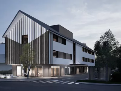 Zdravstveni in medgeneracijski center Podpeč bo imel tri etaže, dokončan pa naj bi bil že prihodnje leto. Vir: Arhitektura Jure Kotnik