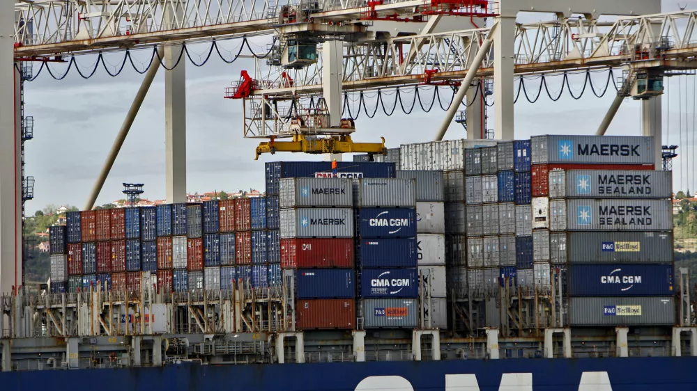 ﻿kontejnerski žerjav - kontejnersko dvigalo - terminal- 2.9.2013 - Luka Koper, pristaniški in logistični sistem, d.d., mednarodno tovorno koprsko pristanišče,//FOTO: Tomaž Skale