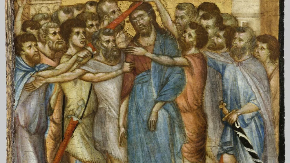 Cimabue Zasmehovanje Kristusa