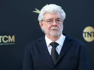 George Lucas attends the 50th AFI Life Achievement Award at Dolby Theatre in Los Angeles, California, U.S., April 26, 2025. REUTERS/Mario Anzuoni