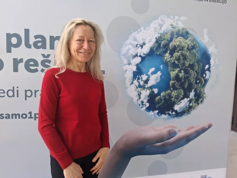 Anamarija Slabe, predsednica društva Šolski ekovrtovi / Foto: Katja Petrovec