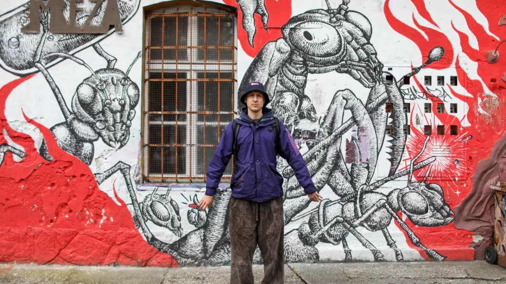 16.04.2025. Marko Jacob Cavazza - Vazzo, glasbeni ustvarjalec, raper, DJ absolvent AGRFT.//FOTO: Bojan Velikonja