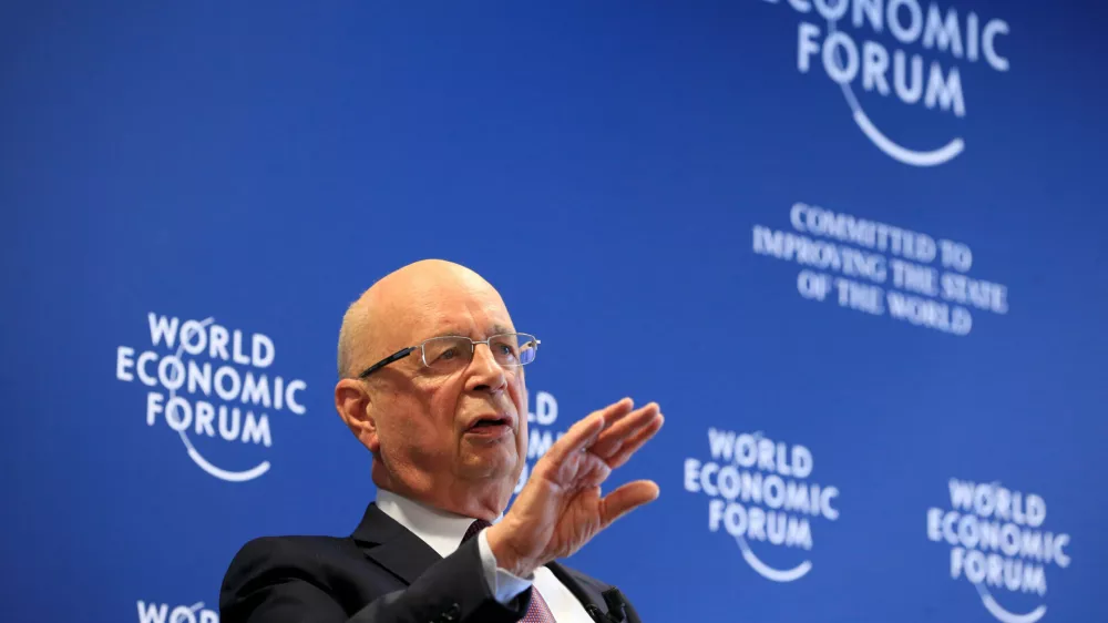 ﻿World Economic Forum (WEF) Executive Chairman and founder Klaus Schwab attends a news conference in Cologny, near Geneva, Switzerland January 10, 2017. REUTERS/Pierre Albouy