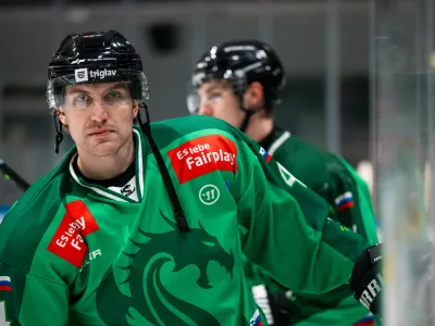 Ice Hockey, Ljubljana, HKO vs PUS 23-Feb-2025,, (Photo by: Domen Jancic)Shawn Lalonde 