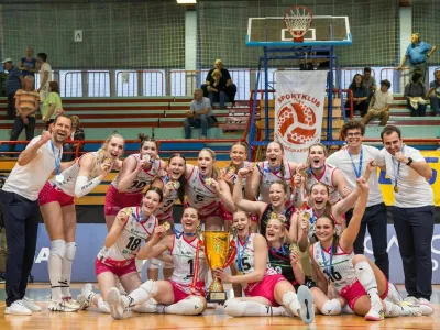 odbojka, OTP banka Branik Maribor, Calcit Volley, slavje, finale državnega prvenstva