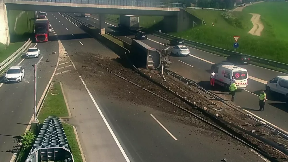 Avtocesta Maribor - Gruškovje, nesreča pri Prepolju.29. 4. 2025Foto: DARS