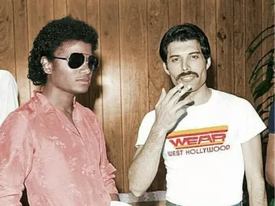 Michael Jackson in Freddie Mercury Foto: Instagram/@freddiemercuryclub