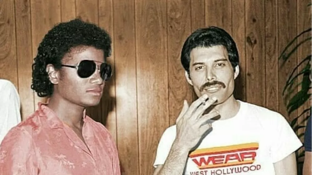 Michael Jackson in Freddie Mercury Foto: Instagram/@freddiemercuryclub