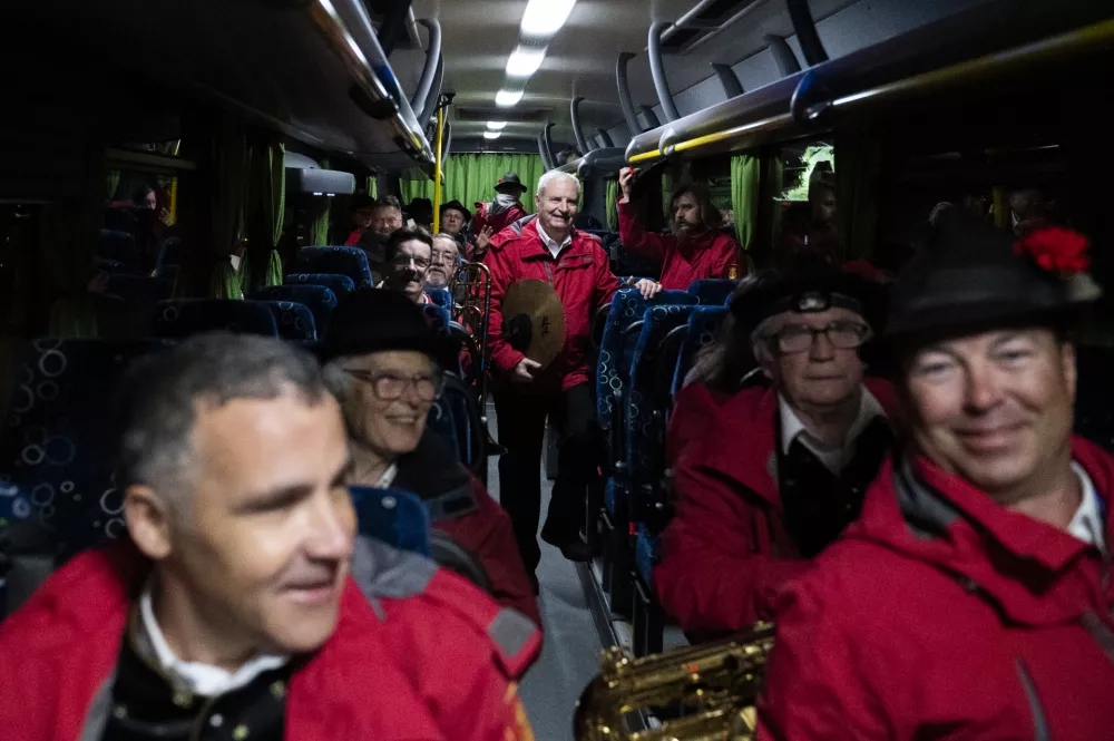 Prvi maj01.05.2025 Prvomajska budnica, pihalna godba LjubljanaFOTO: Nik Erik Neubauer