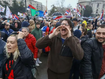 15.3.2025 - Beograd - Srbija - študentski protest veliki sobotni shodFoto: Luka Cjuha