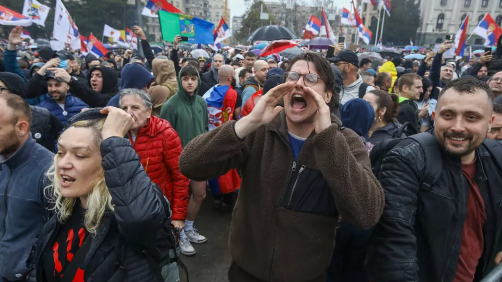 15.3.2025 - Beograd - Srbija - študentski protest veliki sobotni shodFoto: Luka Cjuha