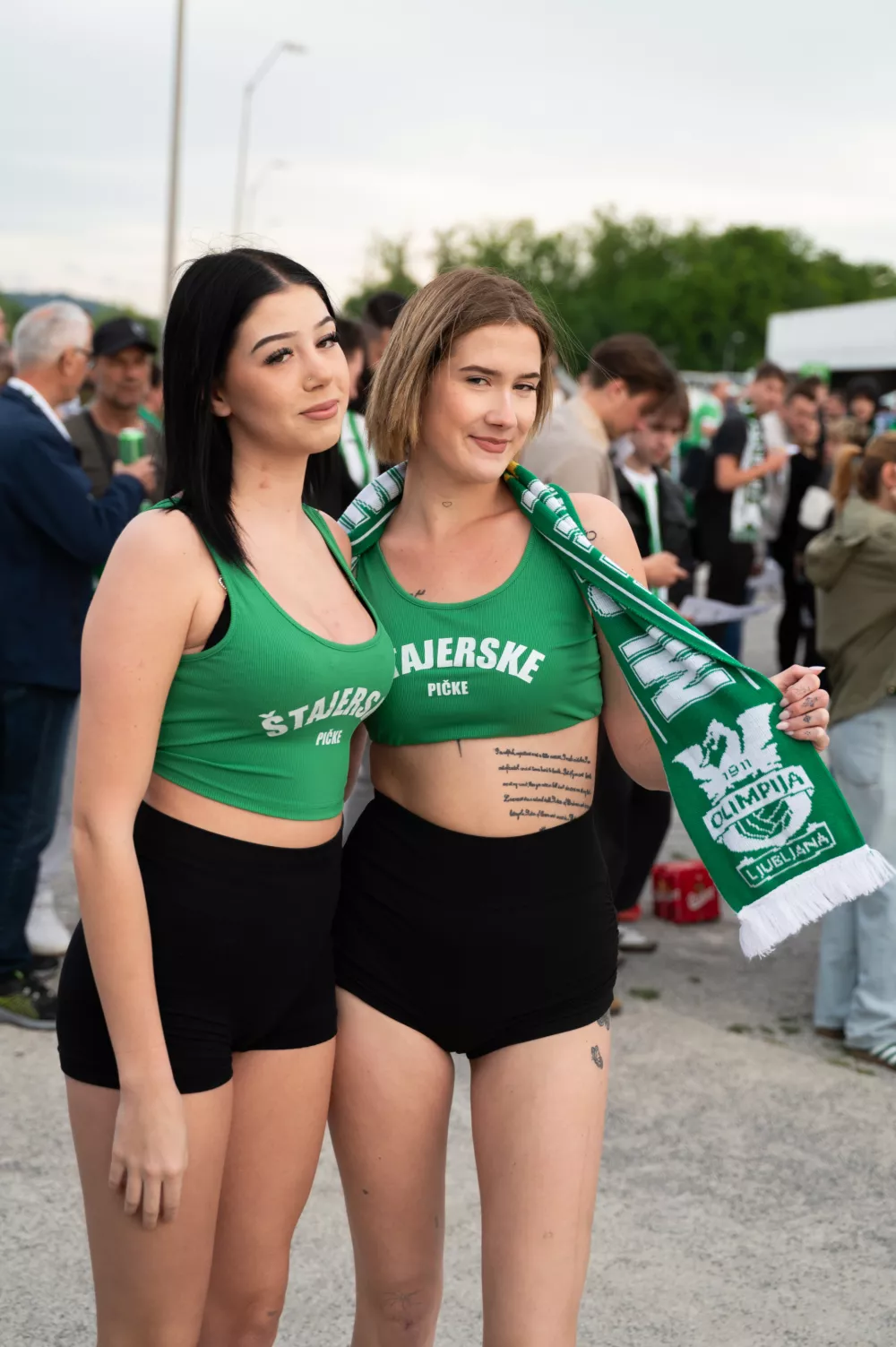 Ljubljanske navijačice so pripravljene. Foto: Nik Erik Neubauer