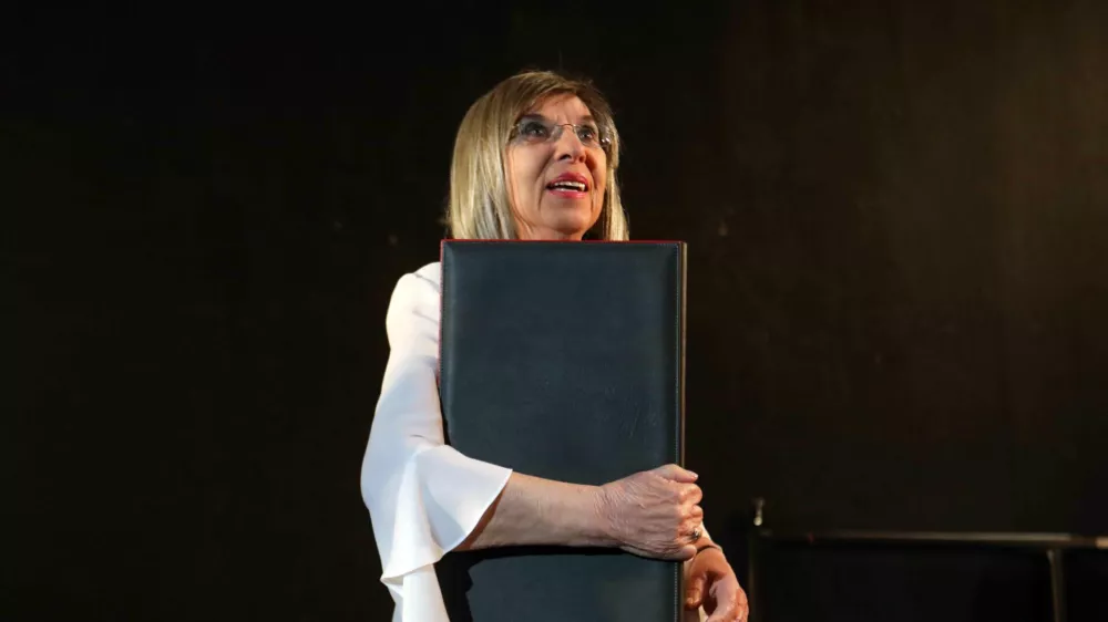 03.12.2924 - podelitev plakete ob Prešernovi nagradi, Svetlana Makarovič, Mini TeaterFoto: Tomaž Skale