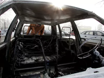 Zažgani Avtomobili, Dravlje ŠiškaFOTO: Jaka GasarOPOMBA: ZA OBJAVO V ČASOPISU DIREKT