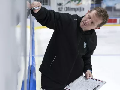 novi selektor Edo Terglav- 08. 04. 2024 - hokejska reprezentanca v dvorani Tivoli nadaljuje priprave na svetovno prvenstvo divizije I-A //FOTO: Jaka Gasar