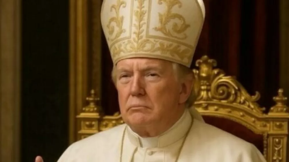 Donald Trump kot papež, umetna inteligenca