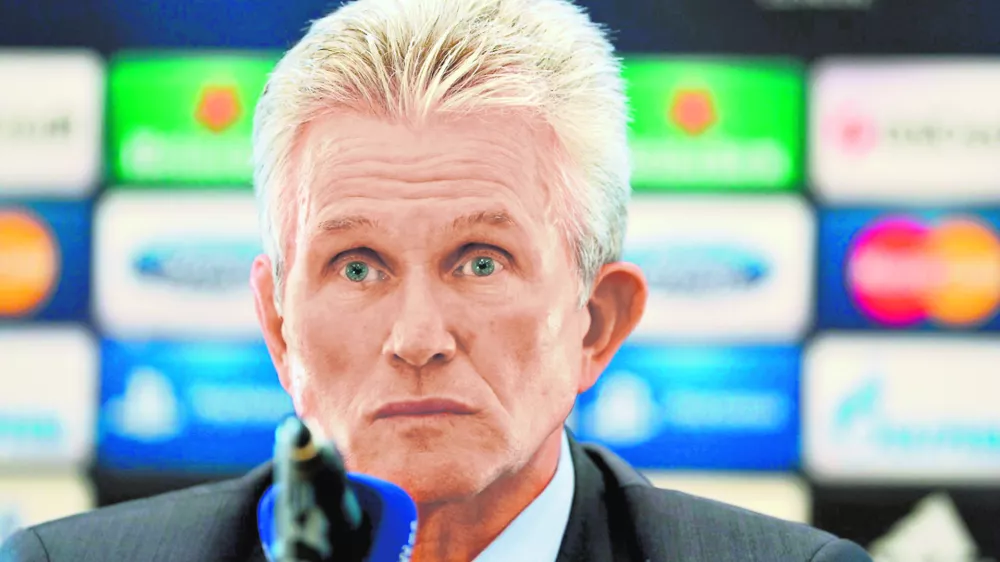 ﻿Bayern Munich coach Jupp Heynckes meets the media ahead of Wednesday's Champions League, round of eight, return-leg soccer match against Juventus, in Turin, Italy, Tuesday, April 9, 2013. (AP Photo/Massimo Pinca)