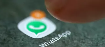 ﻿FILE PHOTO: The WhatsApp app logo is seen on a smartphone in this picture illustration taken September 15, 2017. REUTERS/Dado Ruvic/Illustration/File Photo