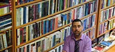 Mahmud Muna, lastnik družinske knjigarne Educational Bookshop v Jeruzalemu. Foto: osebni arhiv MM