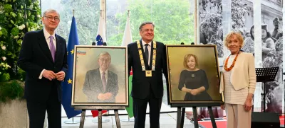 Slavnostna seja Mestnega sveta MOL, častni meščani, Danilo Turk, Milena Zupančič