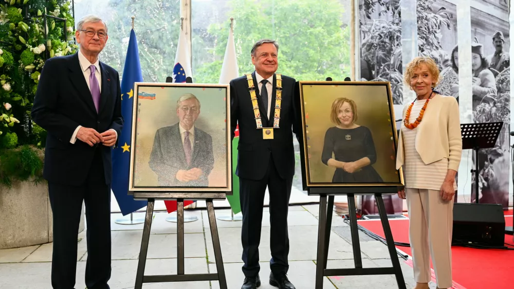 Slavnostna seja Mestnega sveta MOL, častni meščani, Danilo Turk, Milena Zupančič