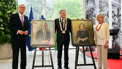 Slavnostna seja Mestnega sveta MOL, častni meščani, Danilo Turk, Milena Zupančič