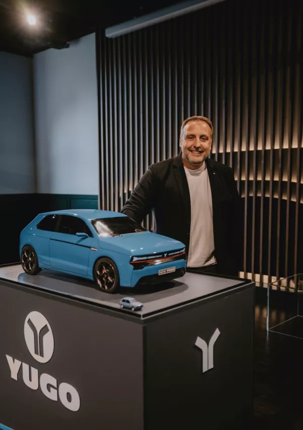 Aleksandar Bjelić zatrjuje, da bo novi yugo na ceste zapeljal leta 2027. / Foto: Cde Media