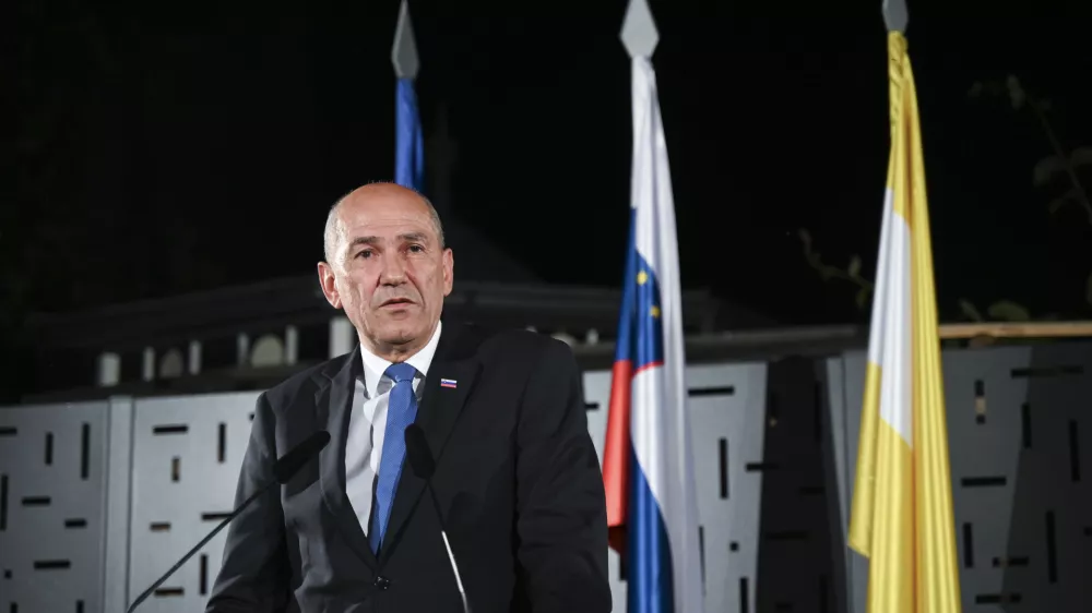 Janez Janša09.06.2024 - Evropske volitve 2024 - Volitve poslancev v Evropski parlament - sedež stranke SDS (Slovenska demokrtska stranka) //FOTO: Nik Erik Neubauer