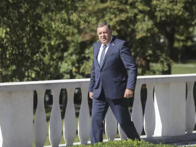 srbski član predsedstva BiH Milorad Dodik- 12.09.2022 - Brdo pri Kranju – Vrh pobude Brdo-Brioni – srečanje predsednikov držav zahodnega Balkana, //FOTO: Jaka Gasar