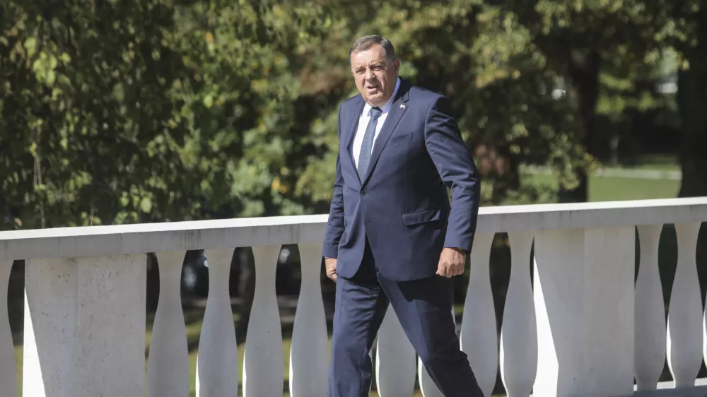 srbski član predsedstva BiH Milorad Dodik- 12.09.2022 - Brdo pri Kranju – Vrh pobude Brdo-Brioni – srečanje predsednikov držav zahodnega Balkana, //FOTO: Jaka Gasar