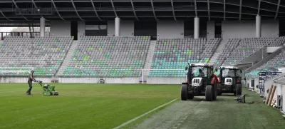 10.10. 2024 - Stadion Stožice - ponovna sanacije trave Foto: Nik Erik Neubauer