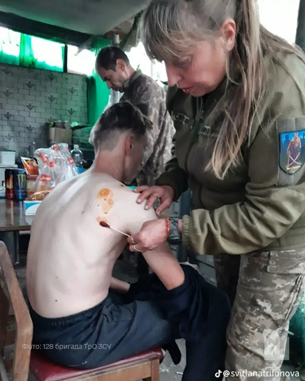 Svitlana je pred vojno delala kot višja medicinska sestra v bolnišnici. Foto: Generalštab ukrajinske vojske
