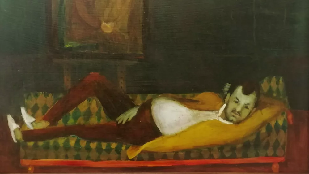 Na pregledni razstavi del Izidorja Urbančiča bo na ogled tudi slika To smo mi (olje na lesu, 1958). Foto: arhiv MGML