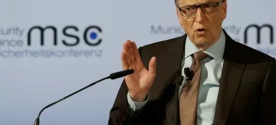 ﻿Microsoft founder Bill Gates delivers his speech during the 53rd Munich Security Conference in Munich, Germany, February 18, 2017.  REUTERS/Michaela Rehle