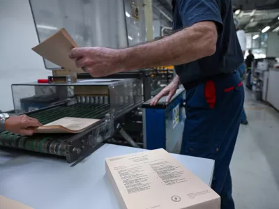 Process of printing ballots for the 2025 local elections that will took place on 18. May. Photos taken on 05. May 2025. Photo: Josip Regovic/PIXSELL/Sipa USANo Use Belgium. No Use Bosnia and Herzegovina. No Use Germany. No Use Croatia.