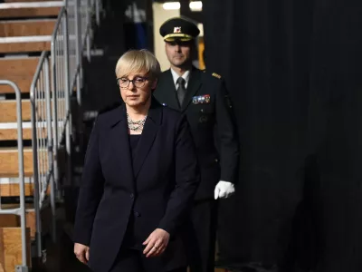 Nataša Pirc Musar25.4.2025 Proslava - Dan boja proti okupatorju - TržičFOTO: Nik Erik Neubauer