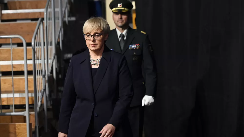 Nataša Pirc Musar25.4.2025 Proslava - Dan boja proti okupatorju - TržičFOTO: Nik Erik Neubauer