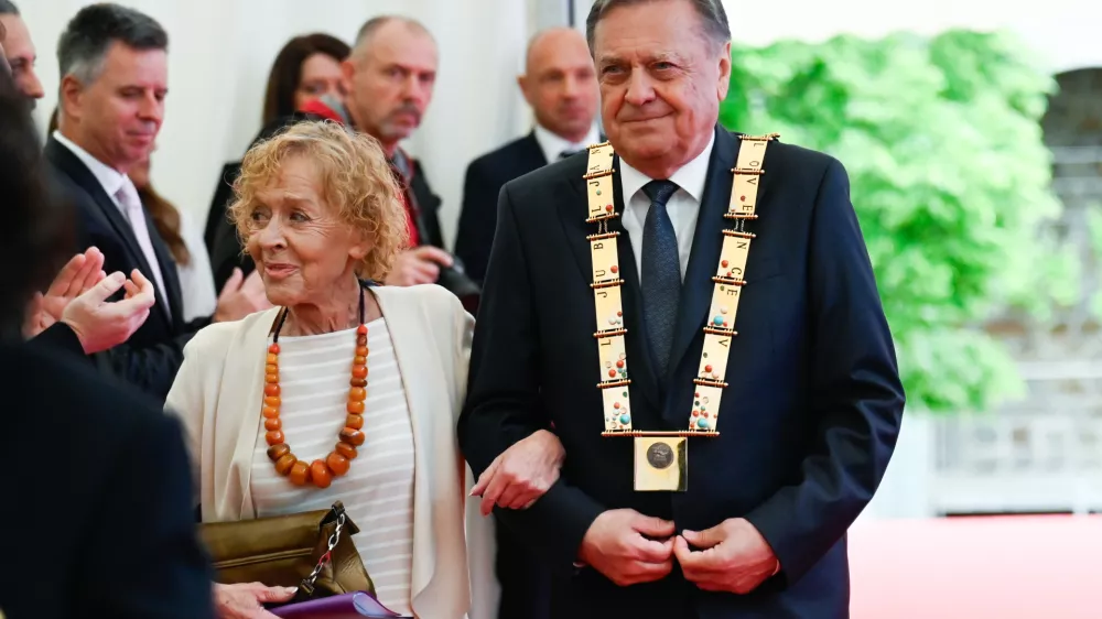 Zoran Janković Milena Zupančič 09.05.2025 - Slavnostna seja mestnega sveta Mestne občine Ljubljana ob prazniku Ljubljane FotoNik Erik Neubauer