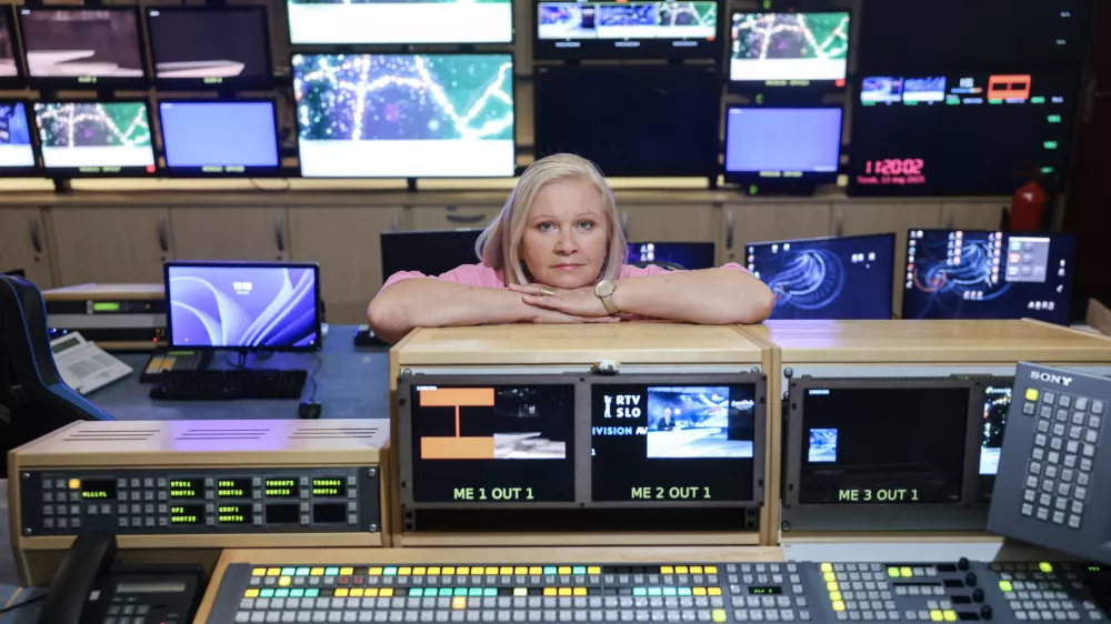 - 13.05.2025 - generalna direktorica RTV Natalija Goršak//FOTO: Jaka GasarOPOMBA: ZA OBJEKTIV - INTERVJU