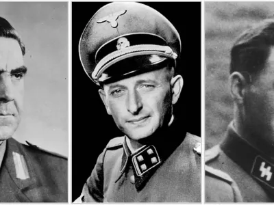 Nekateri največji kriminalci, ki so pobegnili po vojni: ustaš Ante Pavelić ter nacista Adolf Eichmann in Josef Mengele. / Foto: Wikipedia/javna Raba