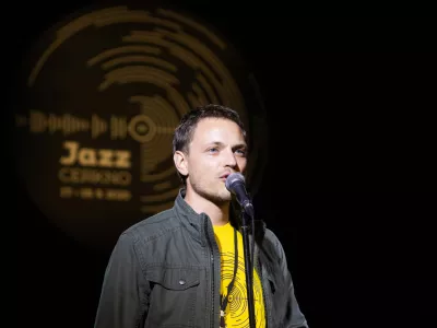 Simon Kenda, programski vodja festivala Jazz Cerkno Foto: Nada Žgank