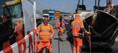 - 29.04.2025 - obnova štajerske avtoceste, delo na cesti, viadukti, DARS//FOTO: Jaka Gasar