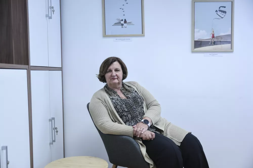 - 12.05. 2025 - Alenka Petkovšek, predsednica Zveze Anita Ogulin//FOTO: Jaka Gasar / Foto: Jaka Gasar